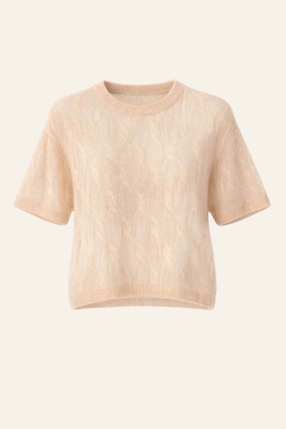 Kurzarmpullover mit Strukturstrick "Kellyy"