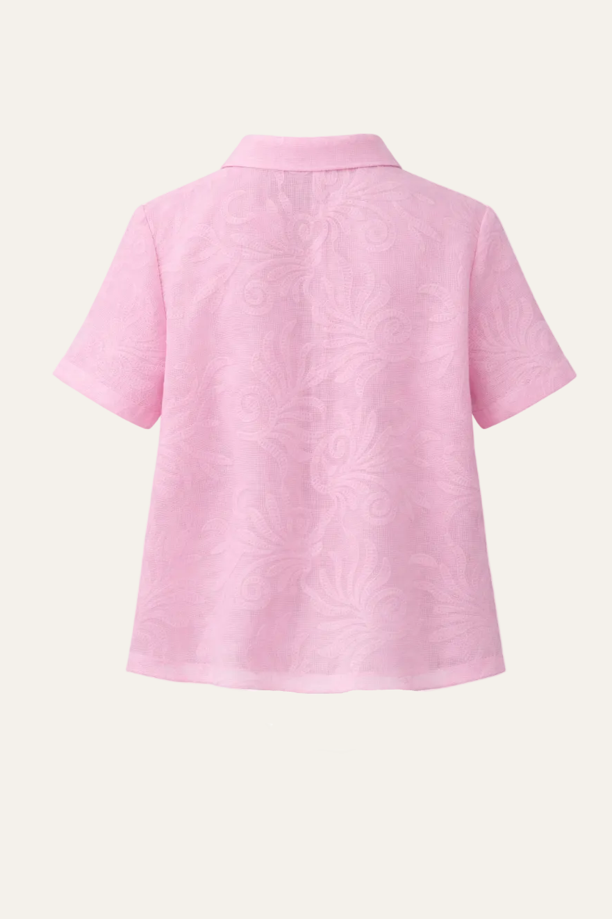 Milano Italy - Bluse mit Strukturmuster