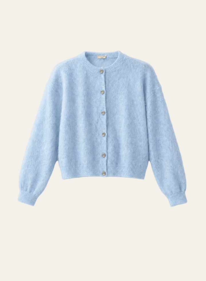 Strickjacke Rundhals-Ausschnitt "Stellaa"