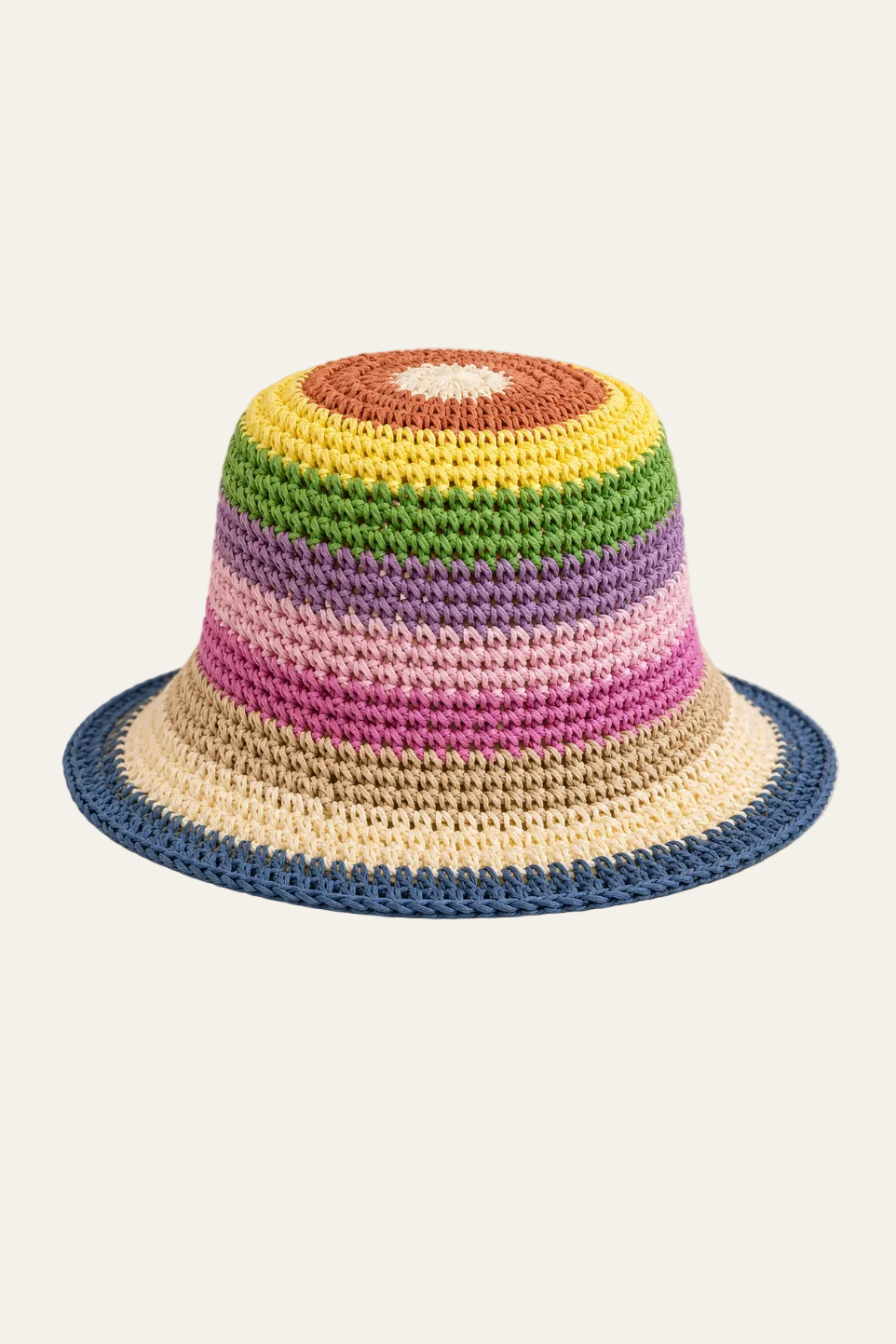 Gestreifter Sommerhut