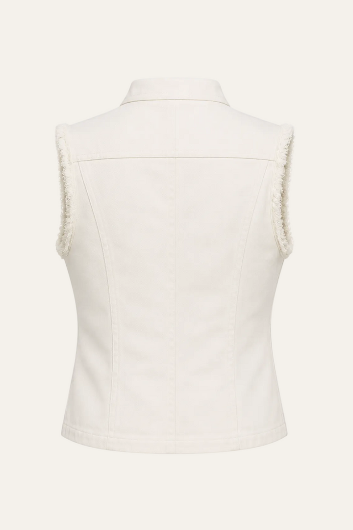 Jeansweste mit Zierknöpfen "Jaline"
