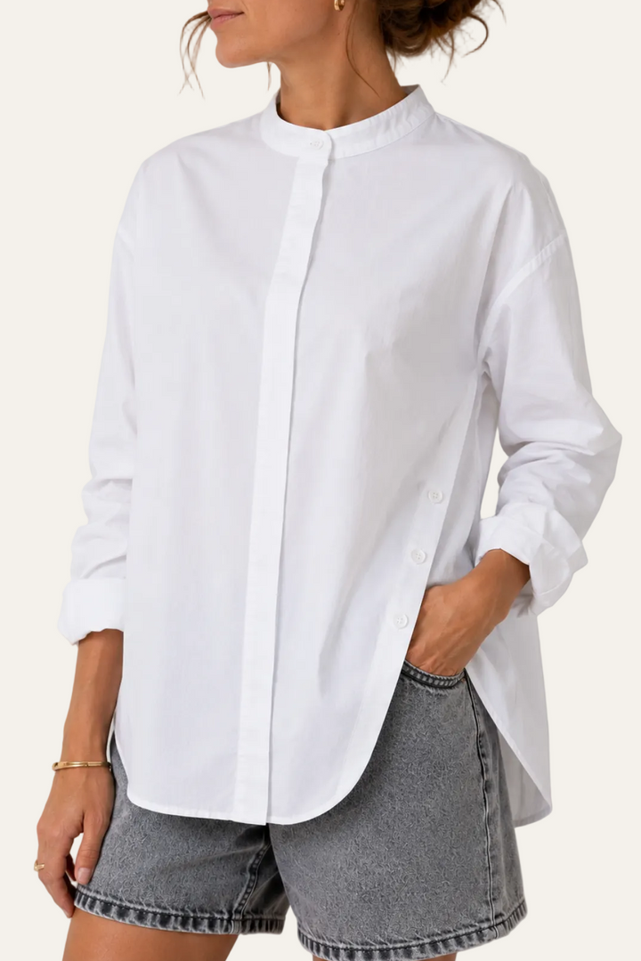Bluse mit verdeckter Knopfleiste "Belunyy"