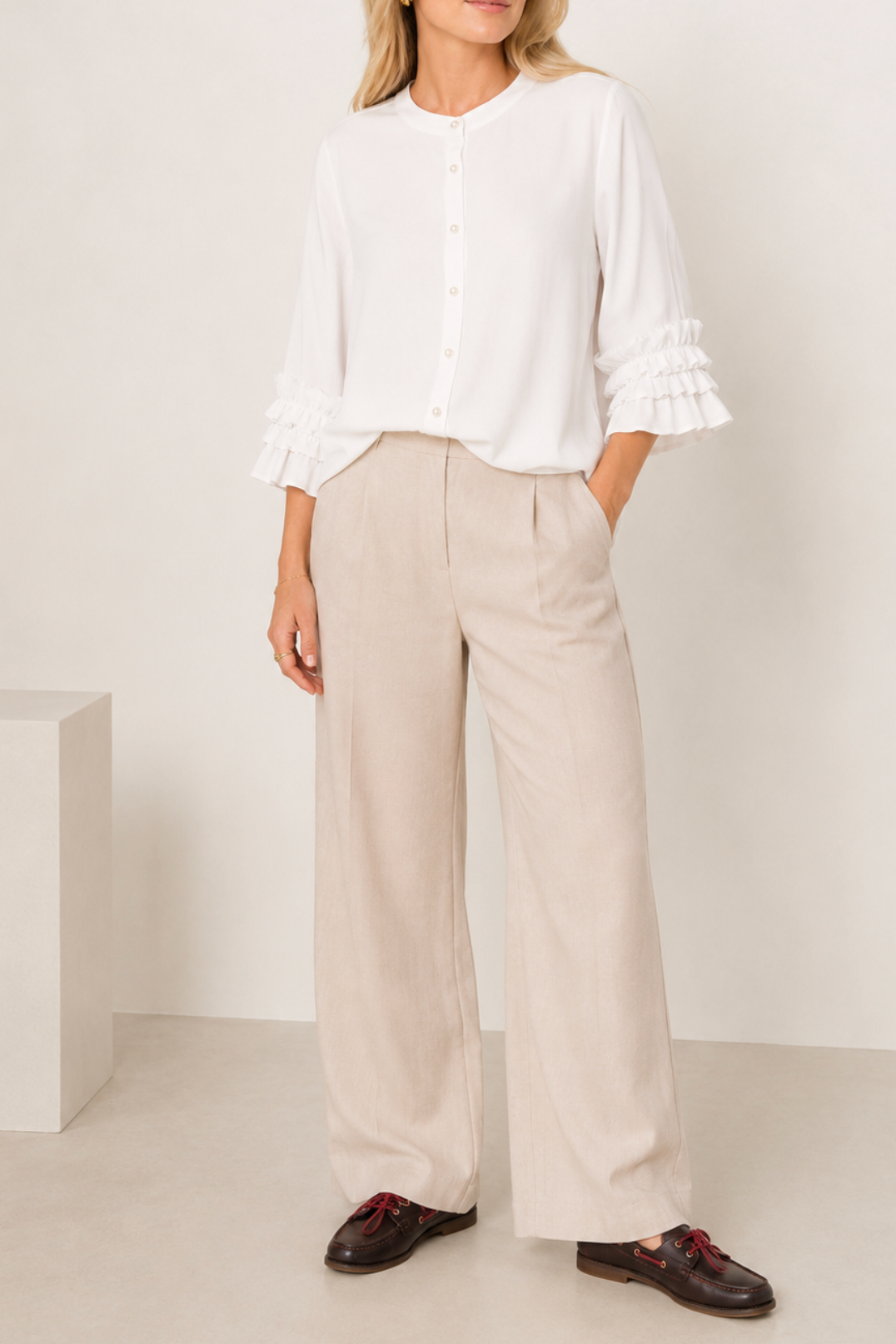 Milano Italy - Bluse mit Rüschendetails