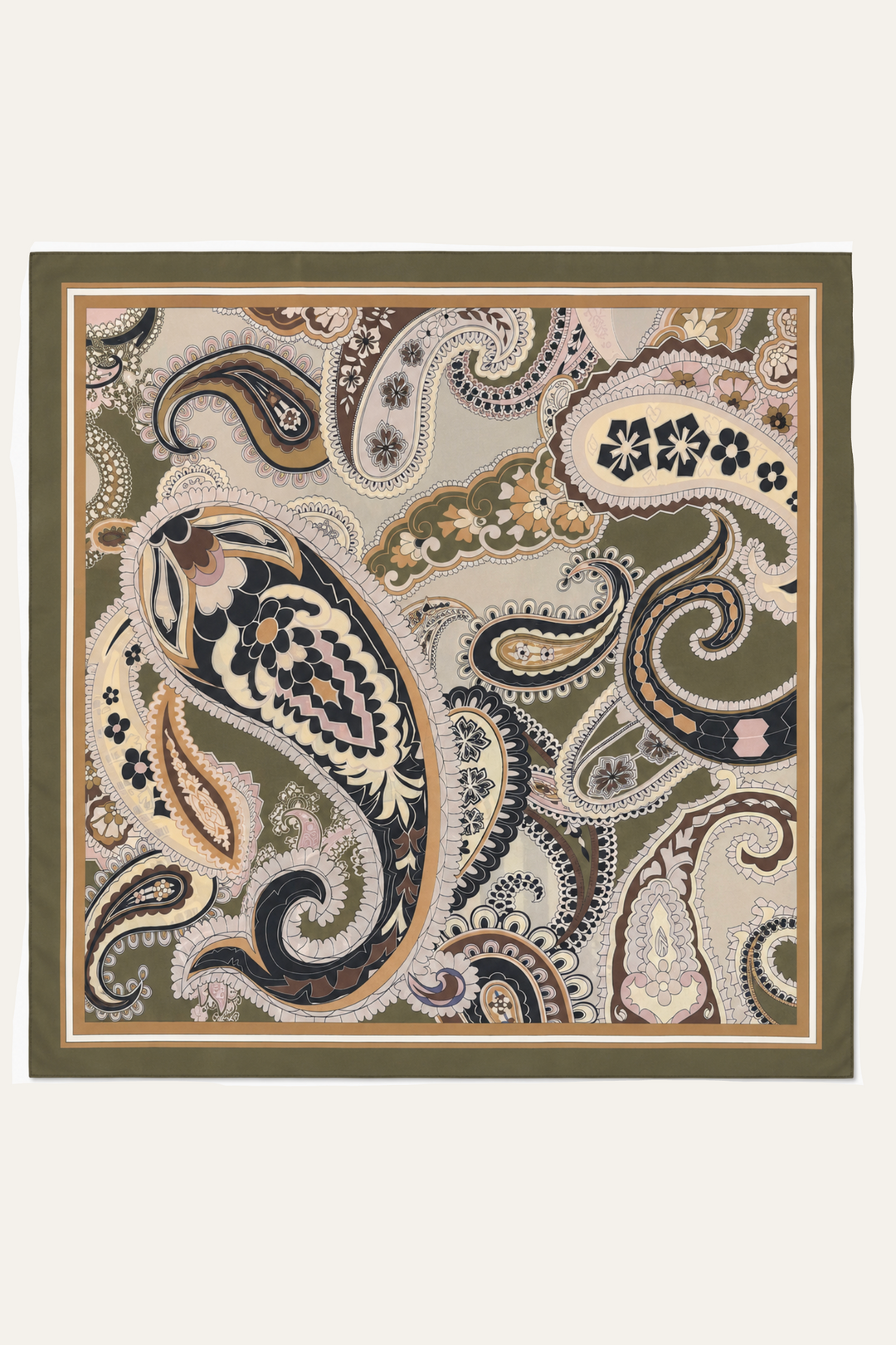 Quadratisches Tuch mit Paisley-Design "Quellaa"