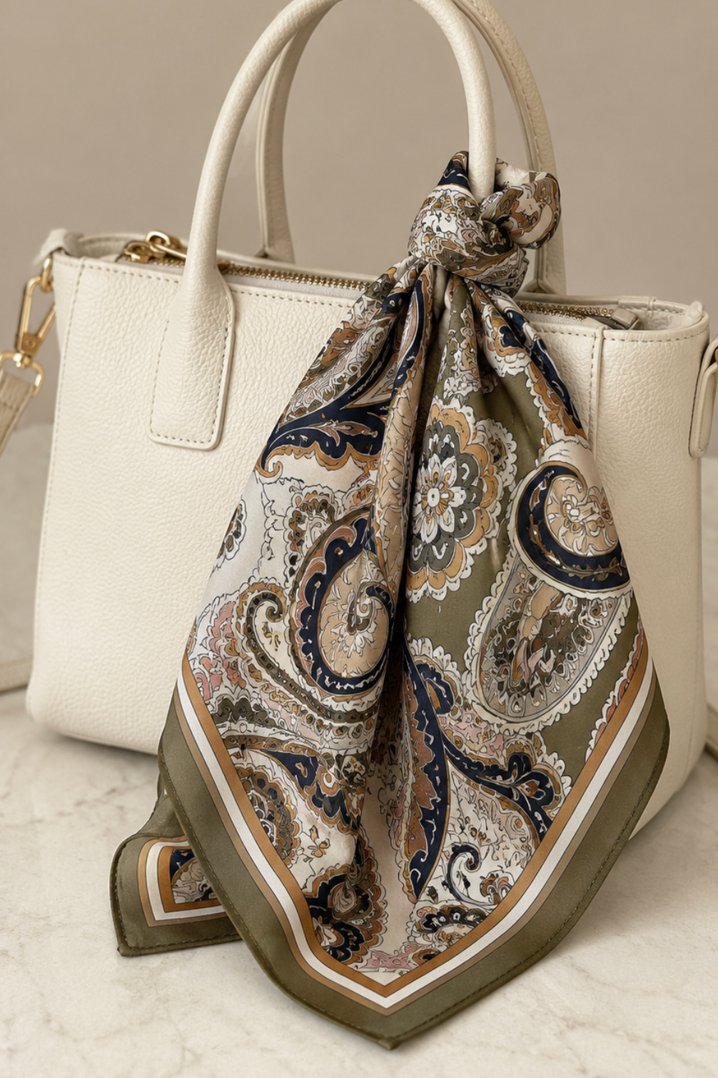 Quadratisches Tuch mit Paisley-Design "Quellaa"
