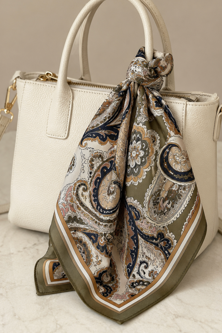 Quadratisches Tuch mit Paisley-Design "Quellaa"