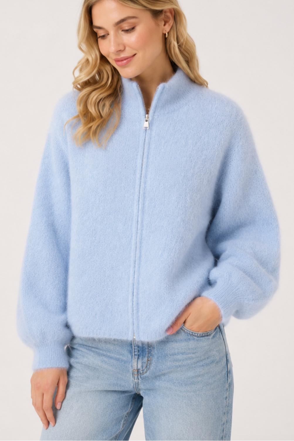 Strickjacke mit Reißverschluss "Starellyy"