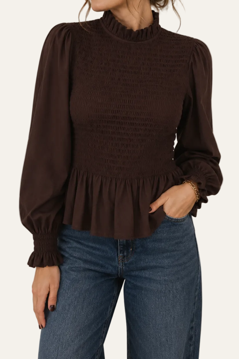 Gesmokte Bluse "Gerlindee"