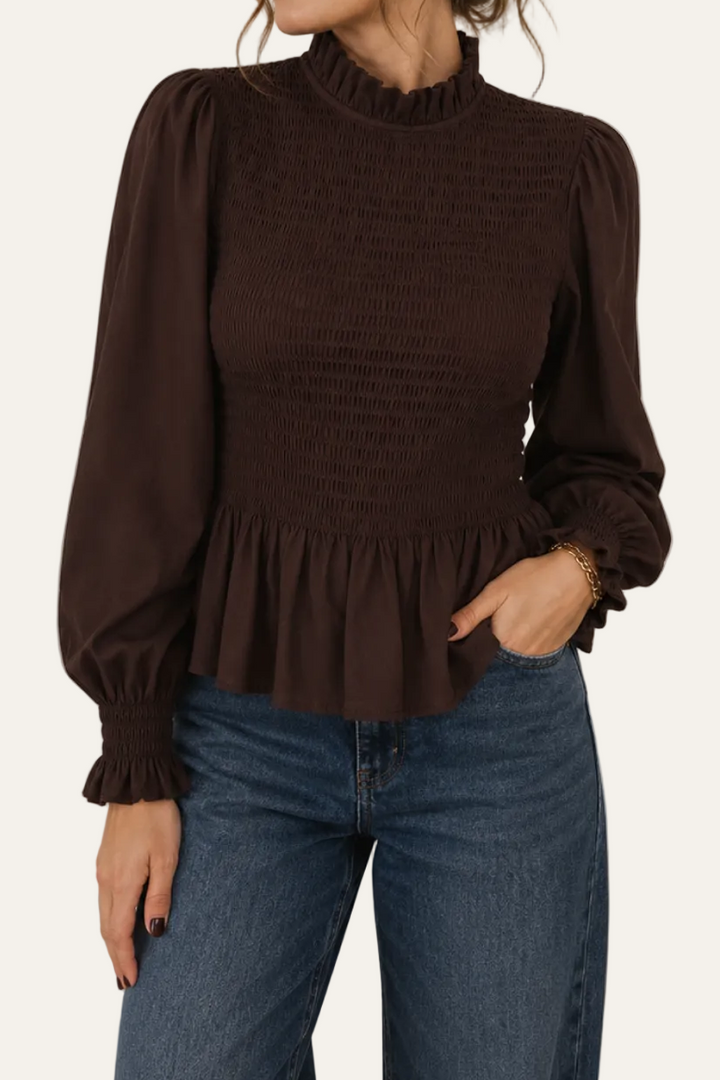 Gesmokte Bluse "Gerlindee"