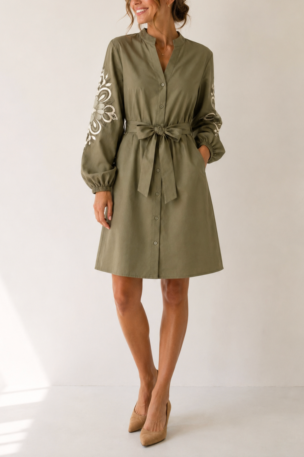 Kleid mit Stickerei "Teckyy"