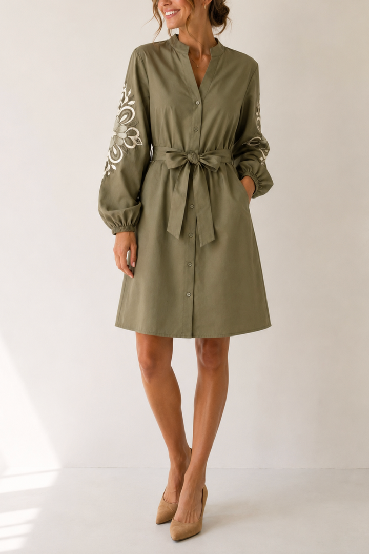 Kleid mit Stickerei "Teckyy"