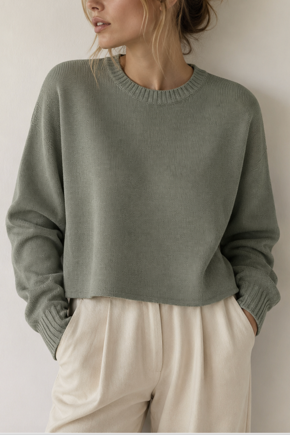 Verkürzter Strickpullover "Vadaraa"