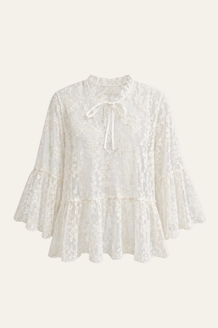 Milano Italy - Bluse "Ruffle on neck"