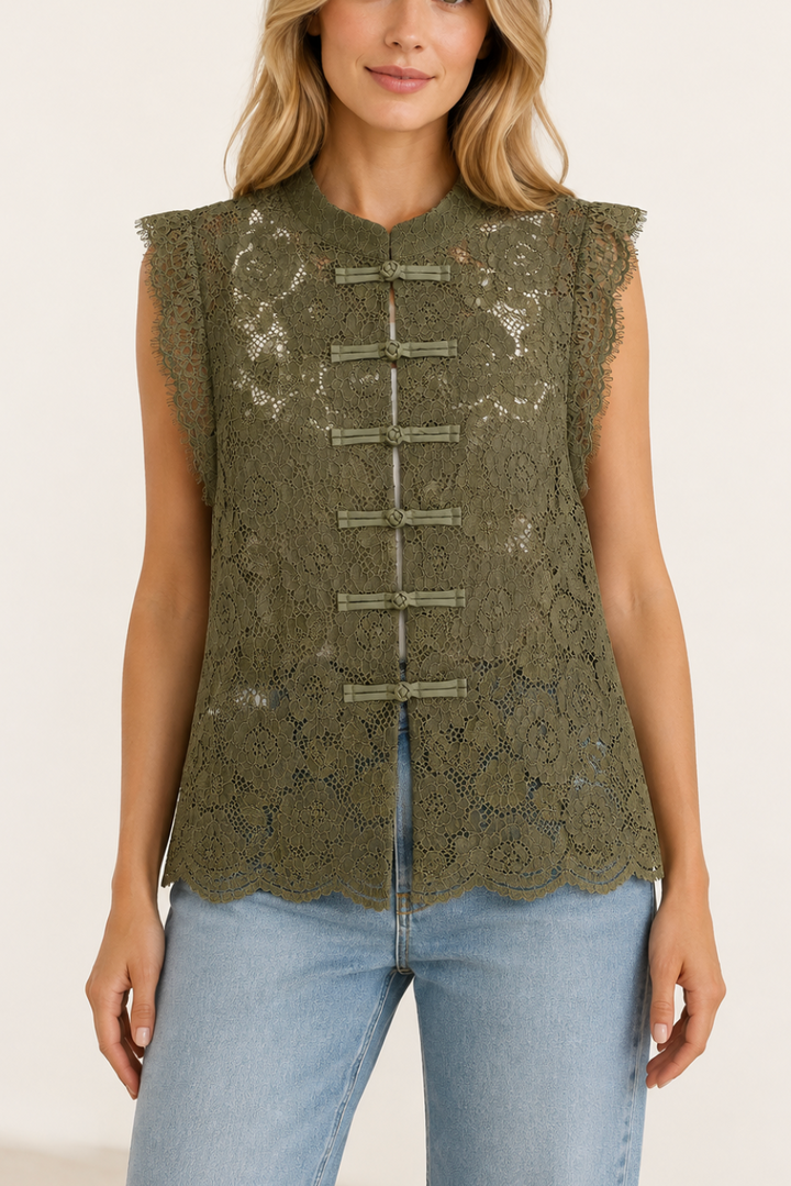 Spitzenbluse mit Knoten "Spittyy"