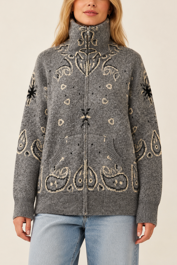 Paisley Strickjacke "Pellyy"