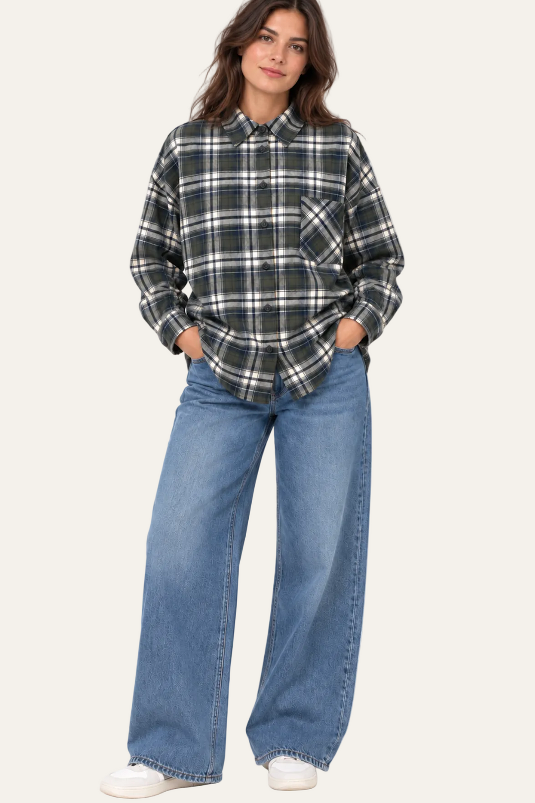 Karo-Oversized Hemd "Karolinee"