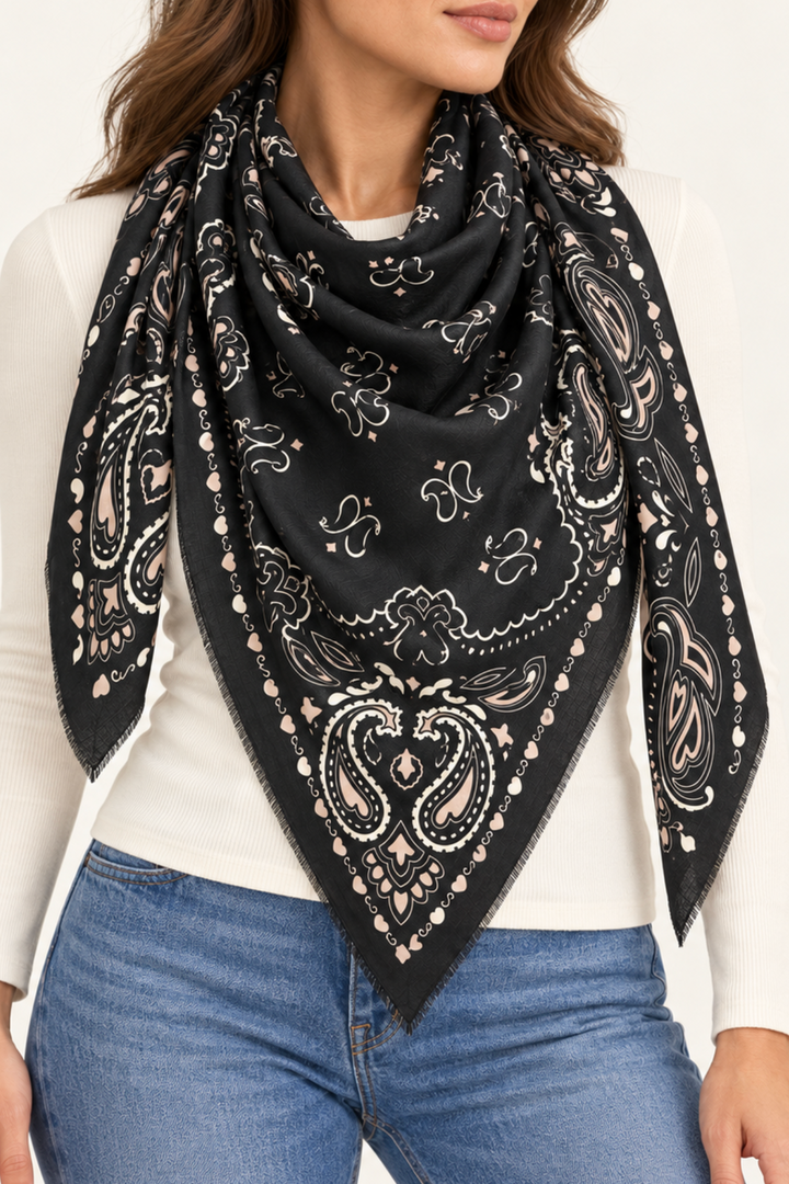 Großes Tuch mit Paisleymuster "Grunaldyy"