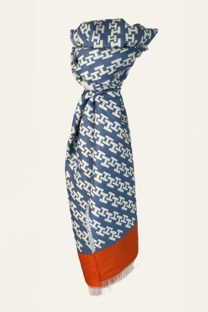 Gemusterter Strickschal  "Hermasos"