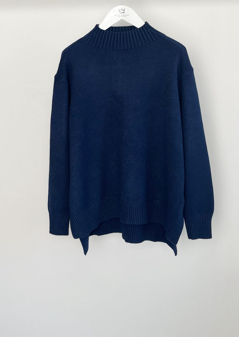 Turtleneck Pullover - Navy