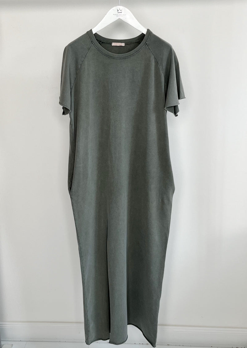Sweatshirt- Kleid "Shania" - Grau