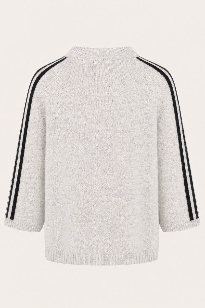 Strickjacke mit Kontraststreifen "Swalidaa"