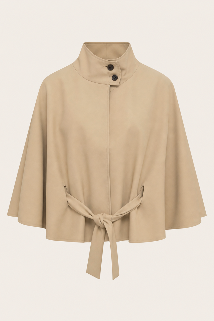 Cape mit Bindegürtel "Cubeyy"