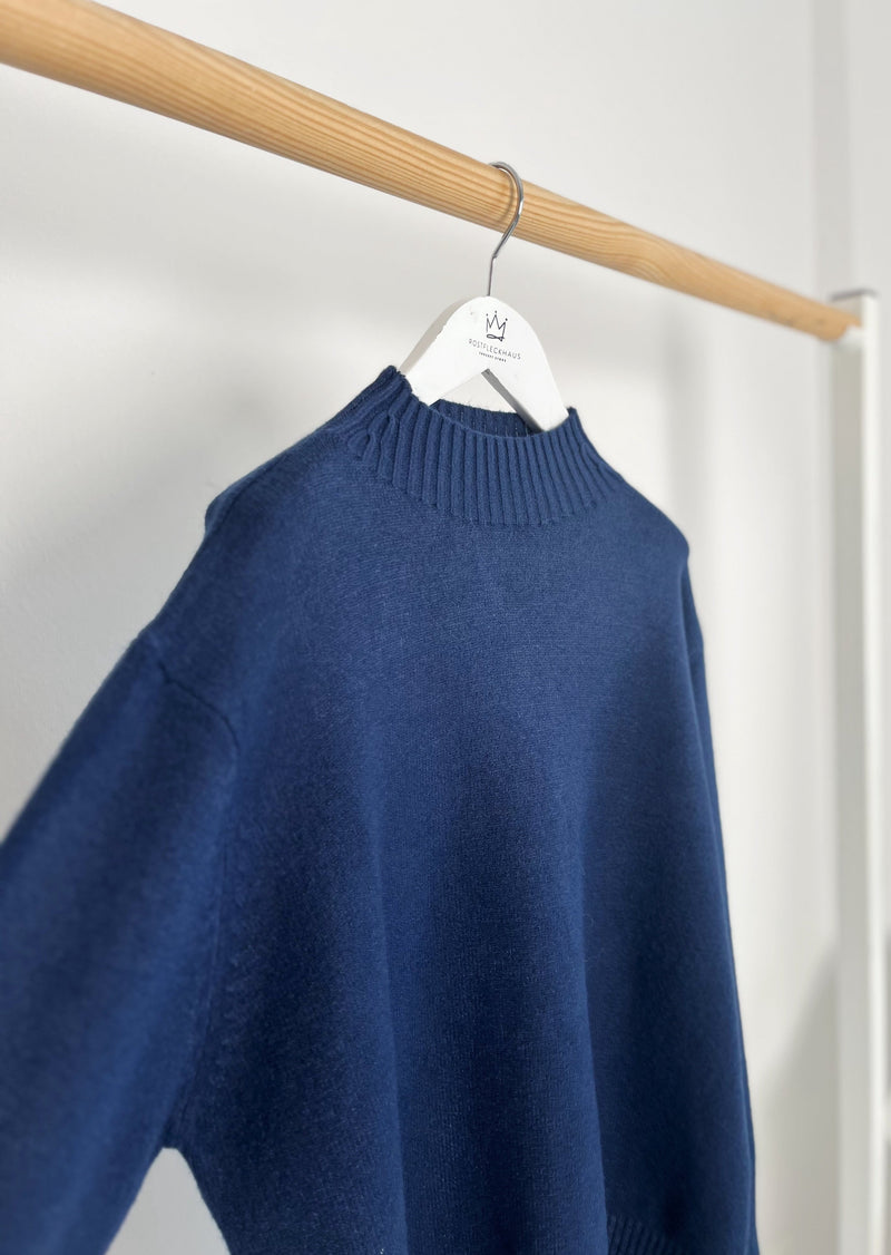Turtleneck Pullover - Navy