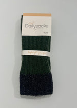 Dailysocks "Caroline" - grün/grau