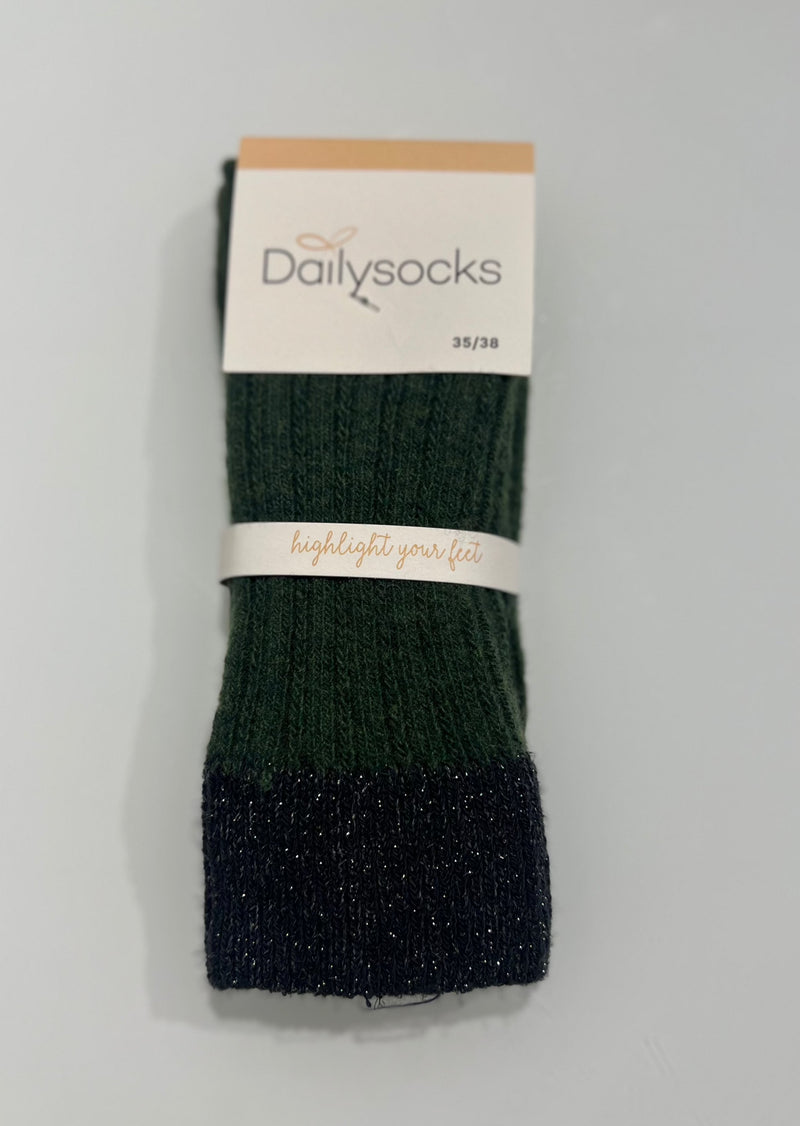 Dailysocks "Caroline" - grün/grau