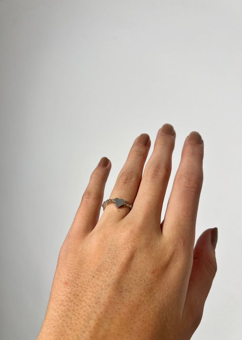 Lua - Ring "Mini Heart" - Silber