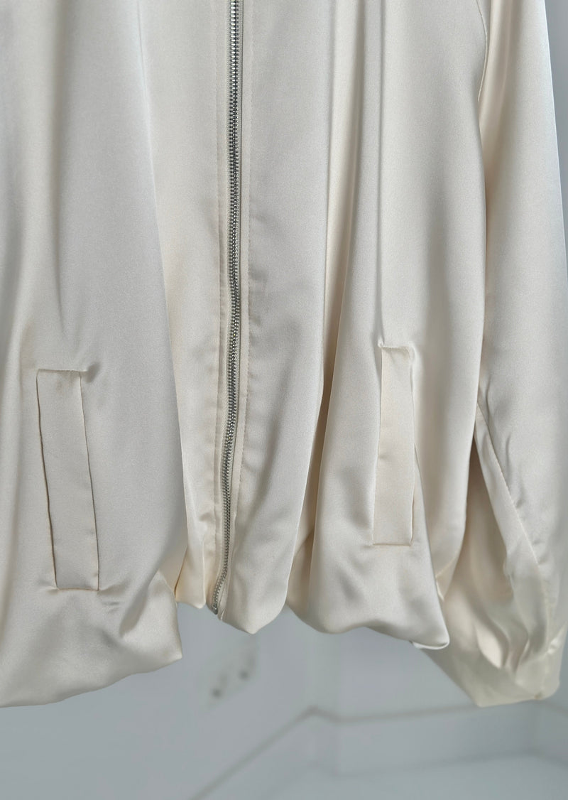 Satin- Bomber "Anek" - Creme