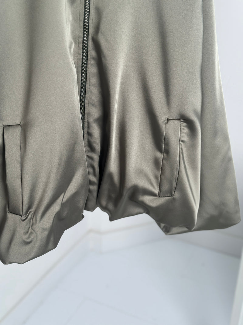 Satin- Bomber "Anek" - Khaki