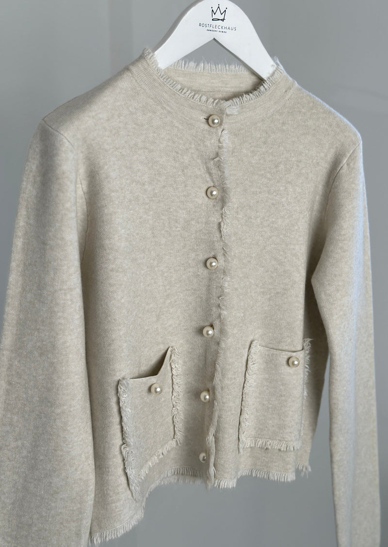 Strickcardigan "Leja" - Beige