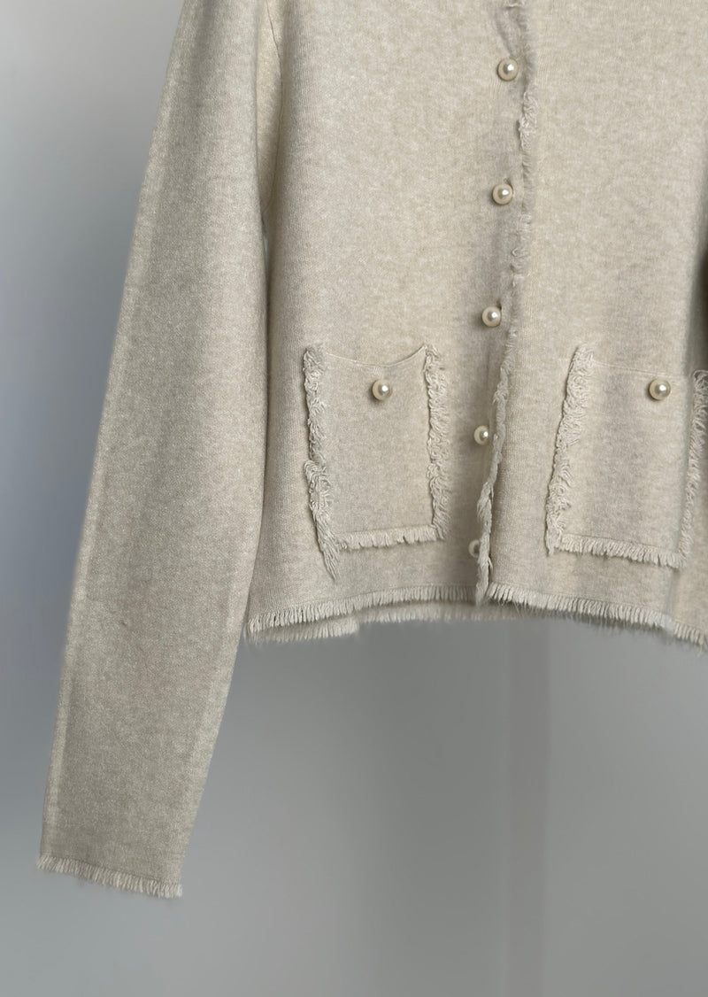 Strickcardigan "Leja" - Beige