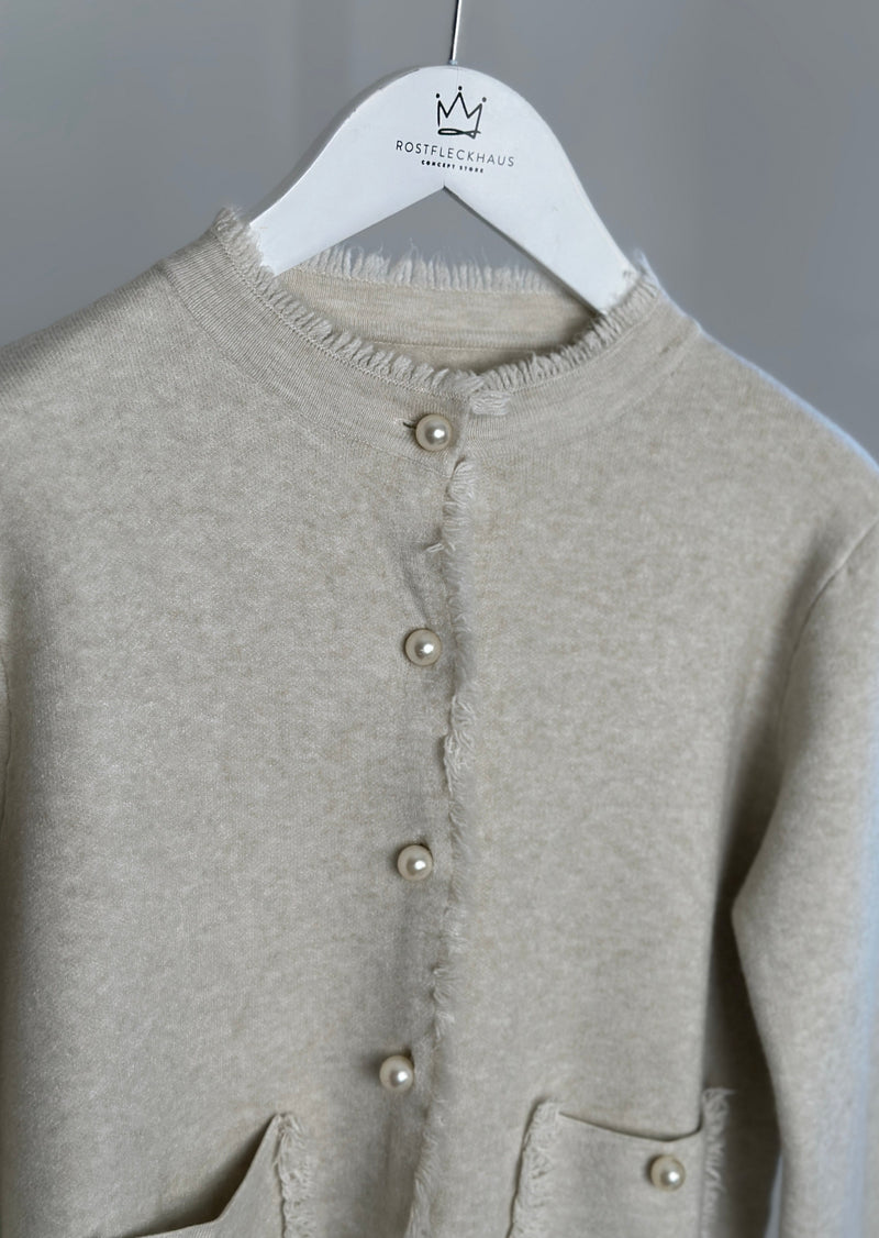 Strickcardigan "Leja" - Beige