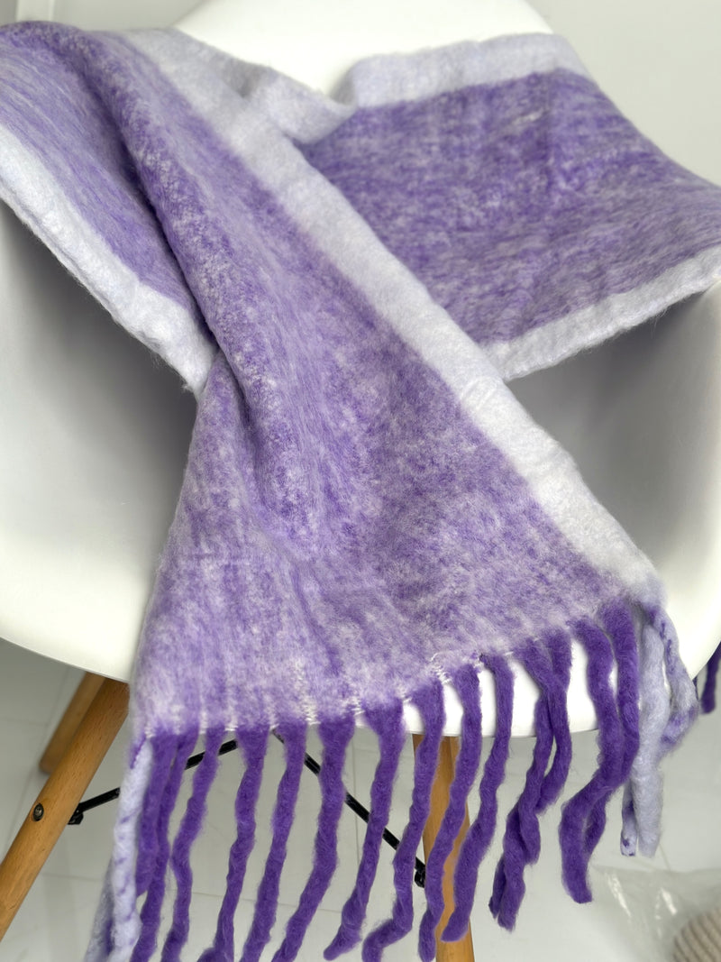 JcSophie - Adira Scarf - Schal - Lila/Grau