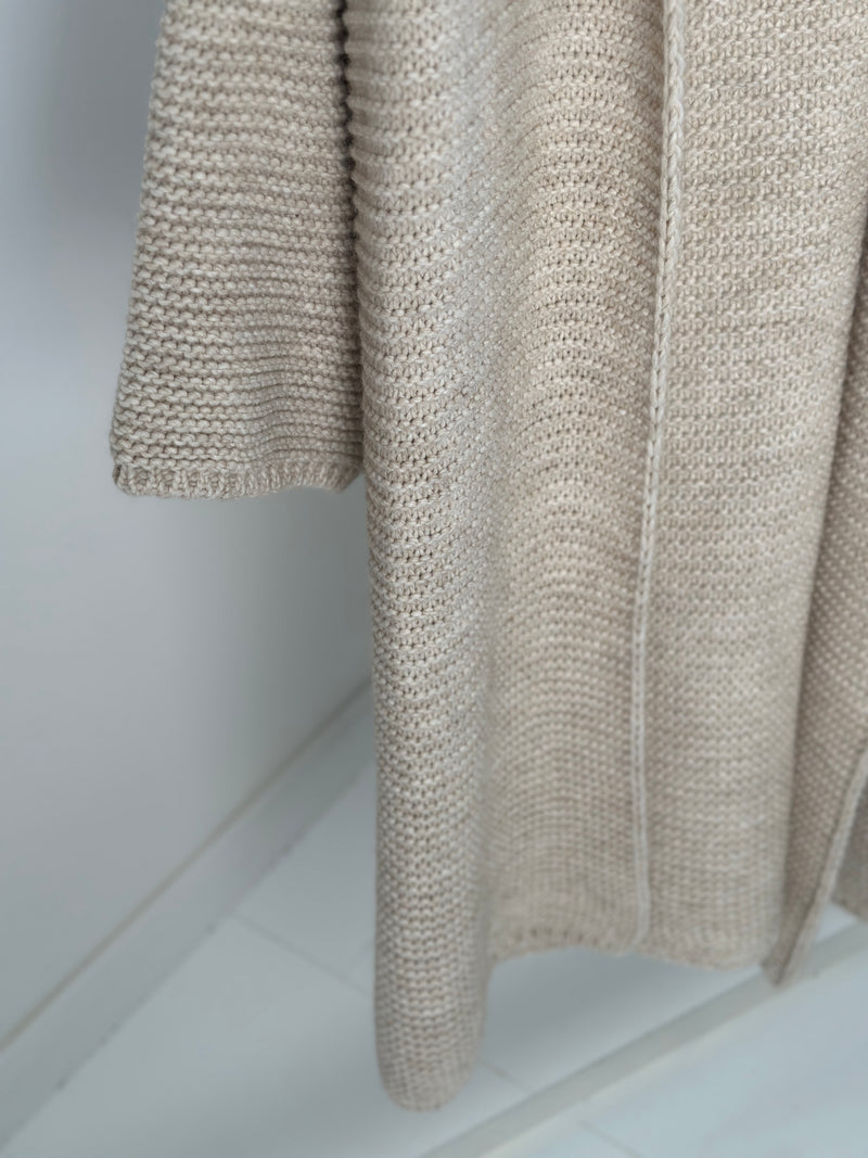 Strickjacke "Onina" long - Beige