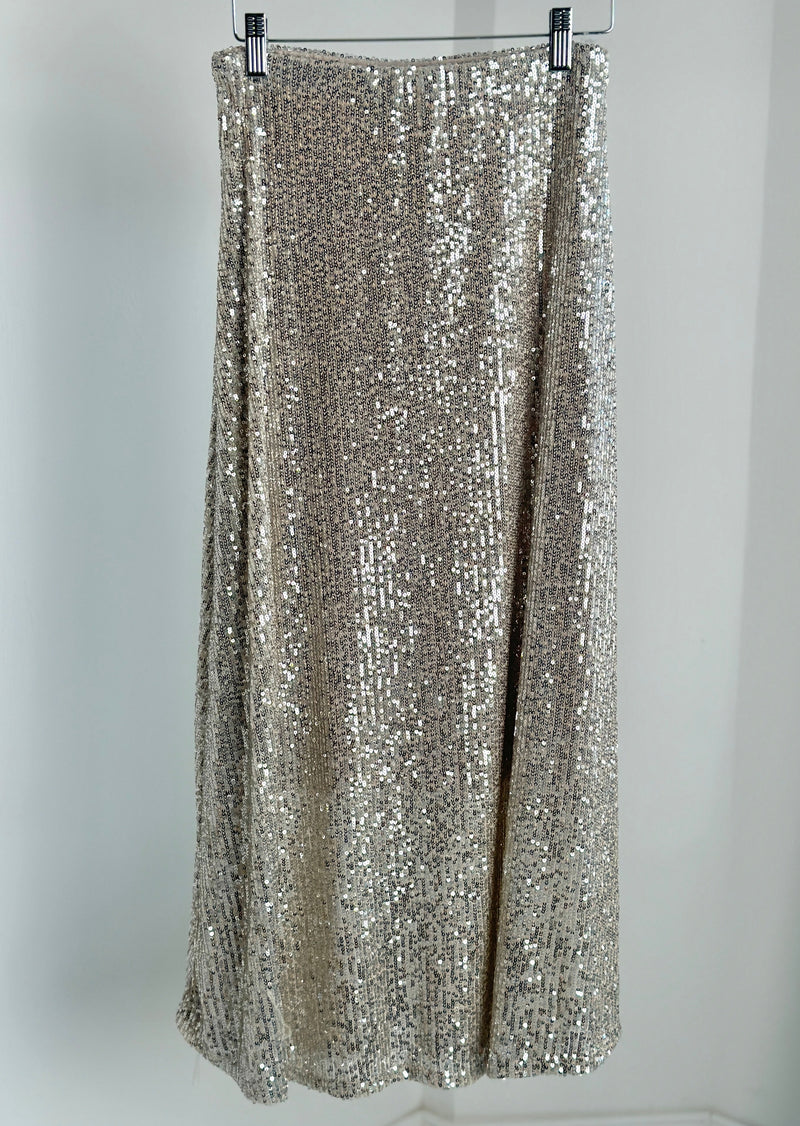 Paillettenrock "Pekka" - Whitegold