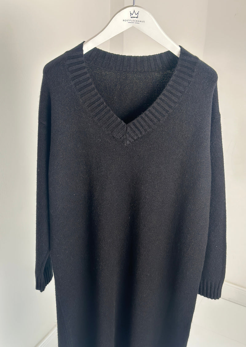 Strickkleid "Julie" - Schwarz