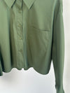 Cropped Bluse "Maxima" - Khaki
