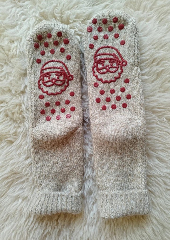 Dailysocks-Stoppersocken - Weihnachtsmann - Camel