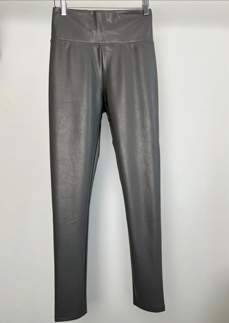 Veggie Lederleggins "Zoe" - Gris