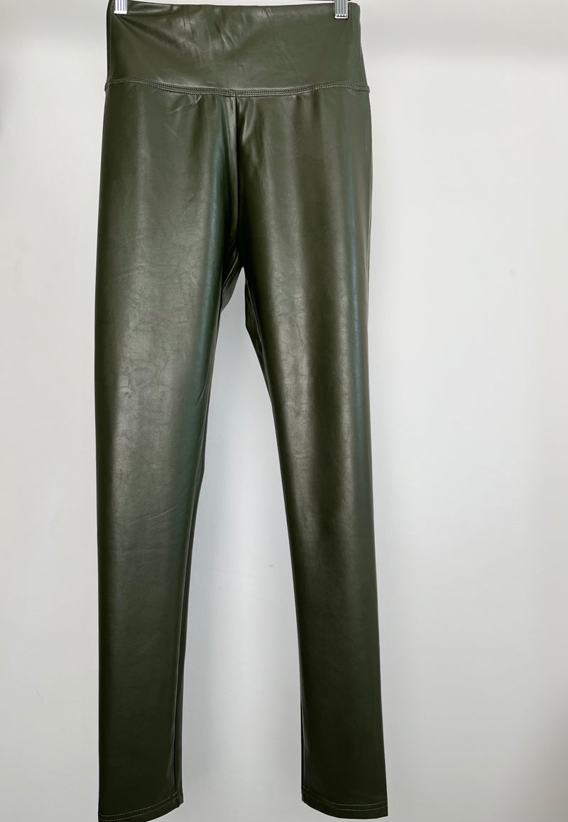 Veggie Lederleggins "Zoe" - Khaki