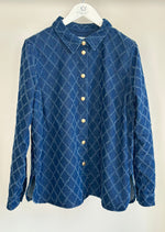 Coster Copenhagen Shirt with structure - Blue denim