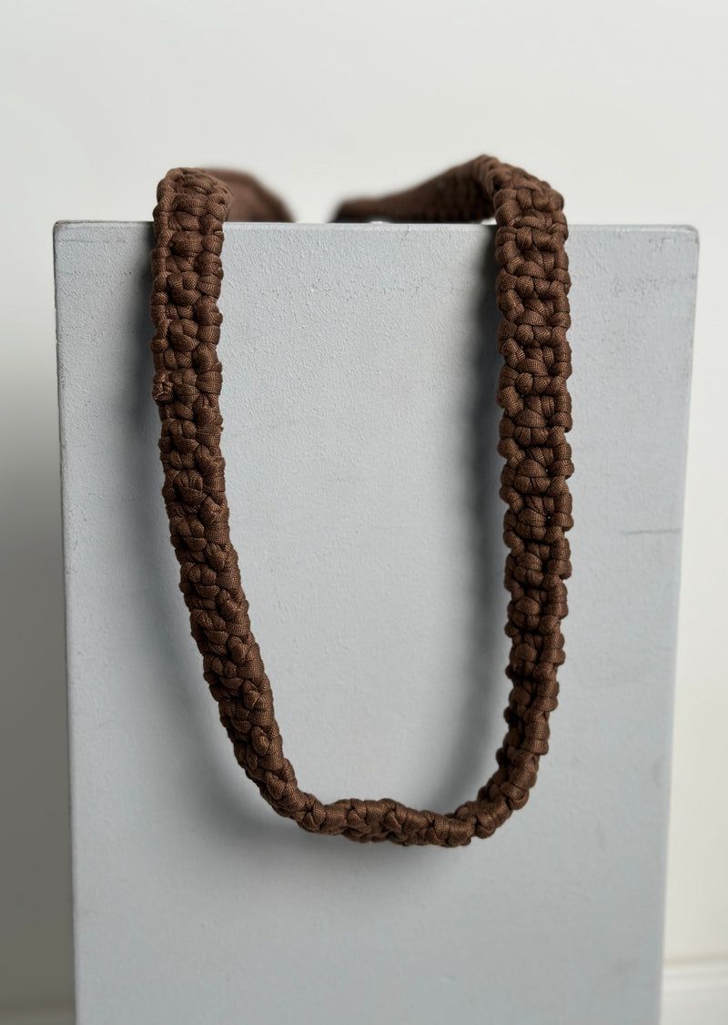 Makramee Handykette - Braun
