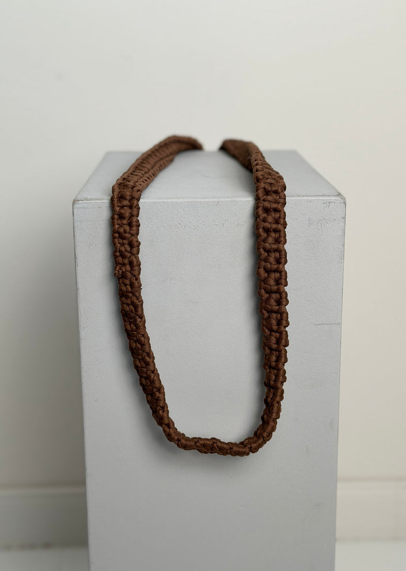 Makramee Handykette - Braun