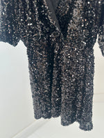 Pailetten-Kleid - "Paola" - Schwarz