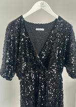 Pailetten-Kleid - "Paola" - Schwarz