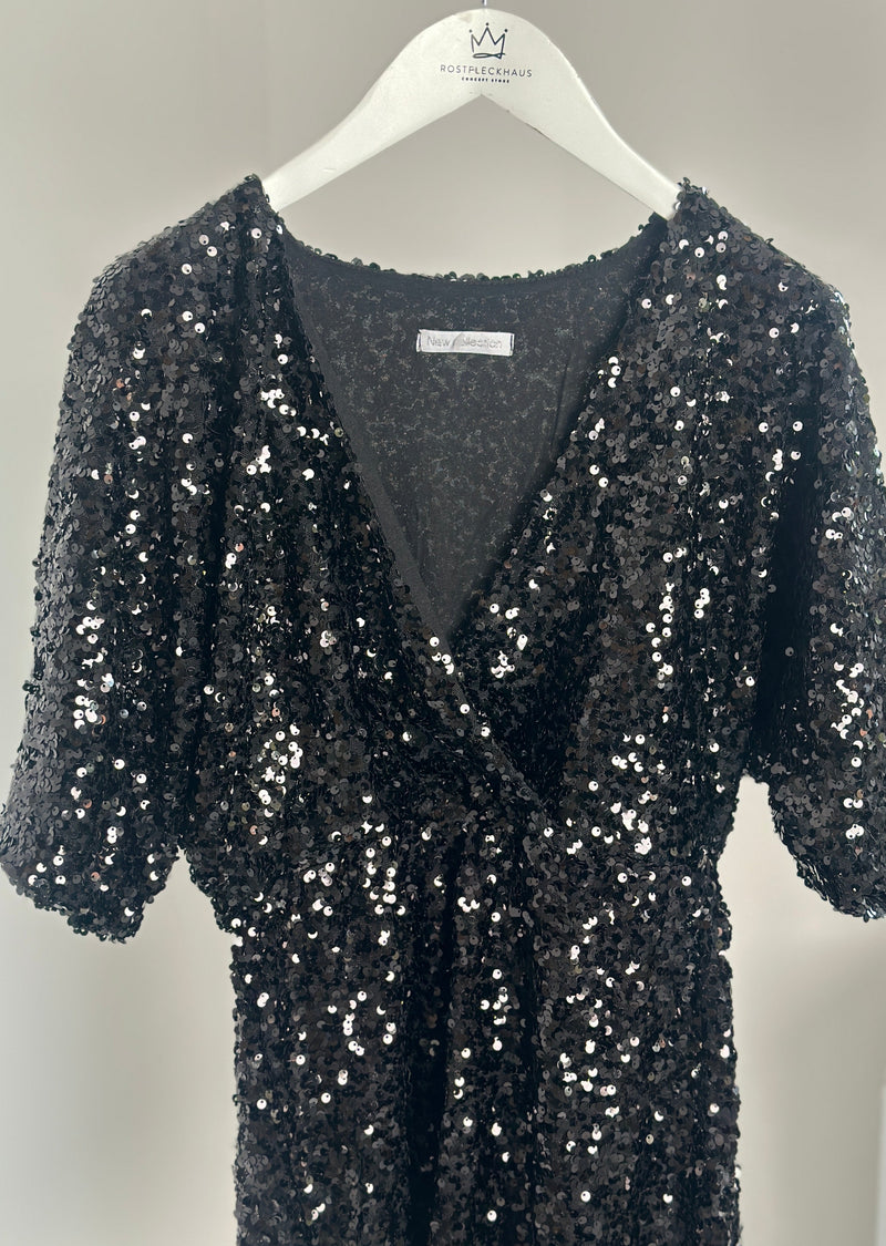 Pailetten-Kleid - "Paola" - Schwarz