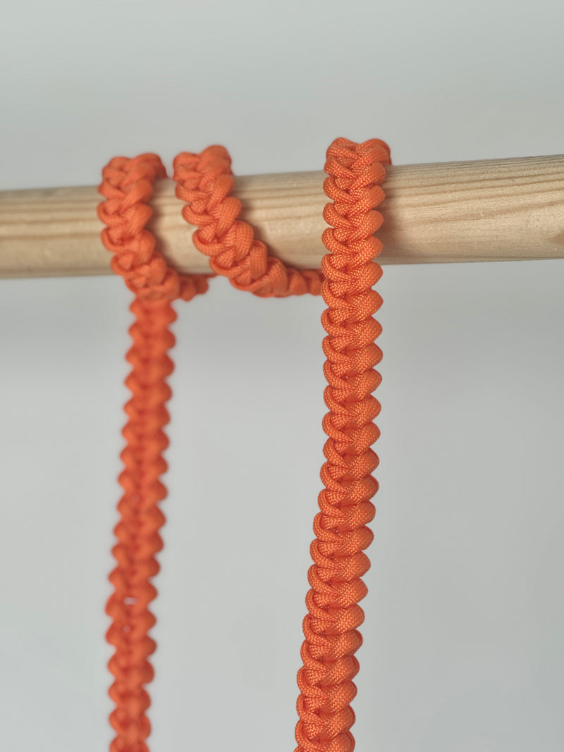 Geflochtene Handykette - Orange